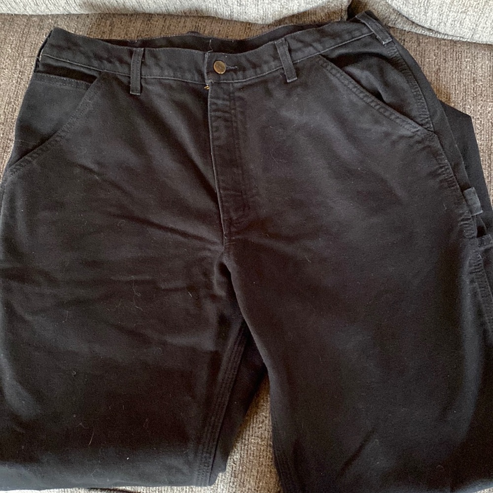 Carhartt men’s blk lined 34/32